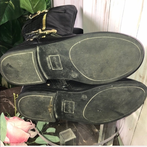 Nina Tall Black Studded Riding Boots Size 5 - Picture 8 of 8